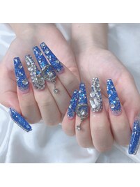 《スカルプ》ラメグラデーション
