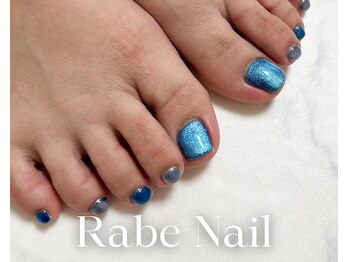 ラーベ 西船橋(Rabe)の写真/【NEWOPEN記念】フットネイル ワンカラー¥5000/マグネット¥5500★足元も、キラキラ輝くマグネットネイル◎