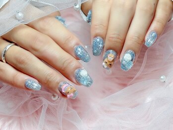 プティ アイビューティ 京橋店(peTiT eyebeauty)/バラ Y2K キャラクターネイル