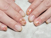 エーケーネイル(AKnail)/インクフラワー×スキニー