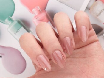 ヴァンネイル(VINGT NAIL nail&eye beauty)の写真/【オフ込★ネイルケア+noiroワンカラー¥4500】速乾性ウルツヤマニキュア♪ジェルをお休みされたい方にも◎