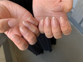 シンプルワンポイントネイル
