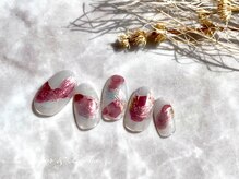 ヴィガー アンド ルックス 白金 目黒(Vigor&Looks)/ちぐはぐネイル　インクネイル