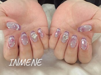 インミニネイルサロン 上野御徒町(INMENE)/マグネットフレンチ&パーツ