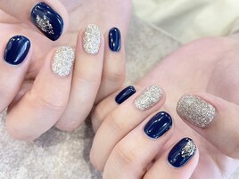 ネイビー×ゴールドデザイン