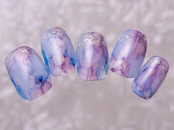 アイネイルズ 町田店(I nails)/ニュアンスブルーパープル9480円