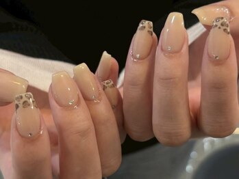 ジェミーネイル エビス(Jemiy nail ebisu)/レオパードフレンチアニマル