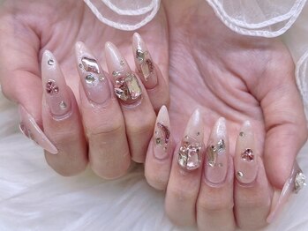 アリーズ(Allies)/ピンクガーリー 韓国ネイル