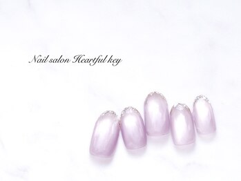 ネイルサロン ハートフルキー(Heartful key)/enoi milkmag フレンチ¥10500
