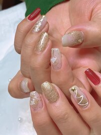 クリスマスネイル