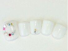 ネイルサロン ドレリッチ 大宮店(drerich)/ムーンモチーフホワイト