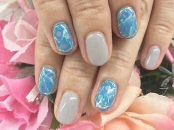 ディーネイル 京橋(D-nail)/立和名/オシャレ大理石ネイル