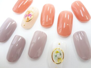 ネイルサロン クイール 小山店(NAIL SALON QUILL)/押し花ネイル
