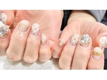 ネイル シスター(nail sister)/キルティング×ツイードネイル