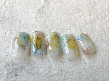 アイネイルズ 梅田店(I nails)/カラフルニュアンスインク¥9200