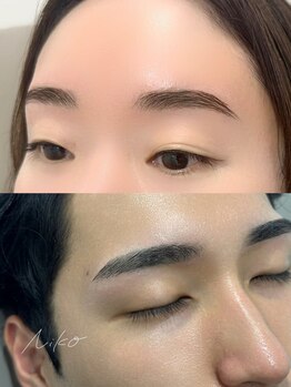 ニコ(Niko)の写真/メンズ&レディース眉毛のお悩みはプロのアイブロウリストにお任せ◎似合わせナチュラル~流行りのデザインも