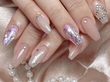 クイーンズネイルサロン(Queen's nail salon)/ストーンハートデザイン