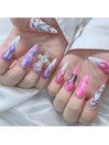 《スカルプ》パープルピンク