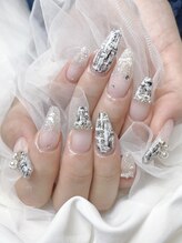 ビーエヌネイル(BN NAIL)/ツイードネイル、冬デザイン