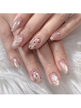 リリーネイル(Lily nails)の写真/パラジェル×長さ出しで美フォルム◎爪の補強も叶え、自分の爪に自信が持てる仕上がりへ◇