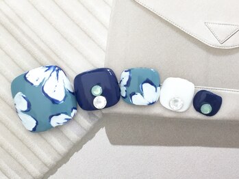 ムーネイル(mou nail)/爽やかお花アート
