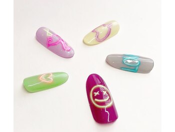 ダリア 西大寺本店(DAHLIA)/ネオン管ネイル♪