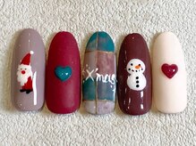 レイネイル 岐阜茜部店(RAY NAIL)/ショートネイルクリスマス