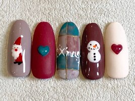 ショートネイルクリスマス