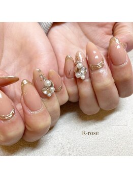 アールローズ(R-rose)/ビジューネイル ¥10120