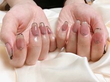 キキネイル たまプラーザ店(kikinail)/シアカラー細フレンチネイル