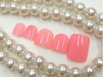 ネイルサロンミキ 横浜(MIKI)/フット長さだし10本【深爪矯正】