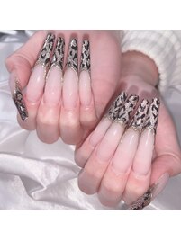 《スカルプ》ロングフレンチ