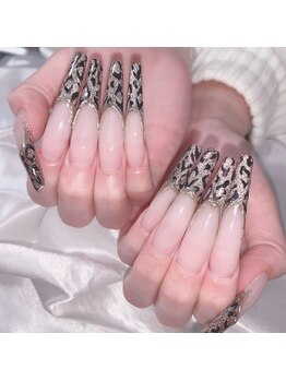 アビスネイル 池袋(Abyss Nail)/《スカルプ》ロングフレンチ