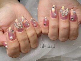 キラキラミラーネイル