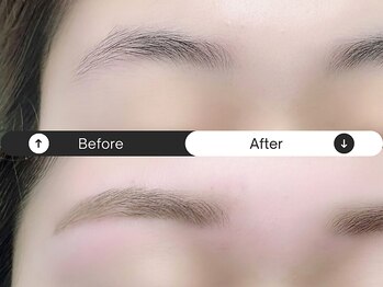 サインポスト 志木店(sign post)/やわらかく上品に見せるアーチ眉