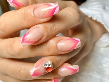 サロンドフォーエイチ(salon de 4H)/レッドグラデーションストリーム