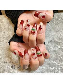 ロアンネイル(roan nail)/フレンチ×きらきら