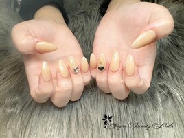 スカルプチュアネイル２本アート