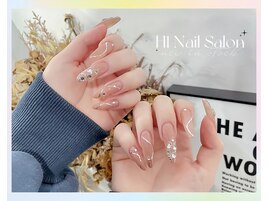 大人しい長さ出しネイル