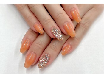 ネイルサロンアンドネイルスクールアートローズ 町田店(Art Rose)/ポイントストーンネイル