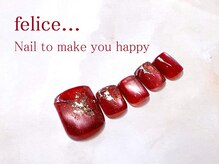 ネイルサロン フェリーチェ(felice)/【定額フットネイル】８５００