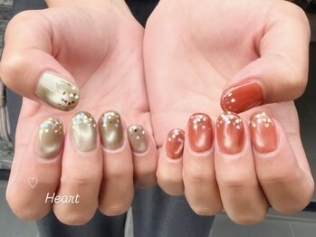 ハズグラスネイル(Haze Grass nail)/ハートホロ