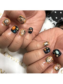 クリスタルネイル ゆめタウン博多店(CRYSTAL NAIL)/金箔ネイル