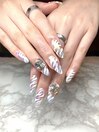 ニュアンス×ミラーネイル