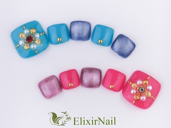 エリクサーネイル 神田(Elixir Nail)/フットやり放題/クーポン使用