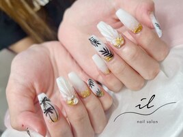 夏×ヤシの木×グラデーション