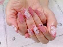 ネイル ビューティーマジック 葛西本店/ロングフラワーネイル