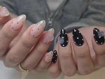 ハイネイル 池袋(Hi nail)の写真/<指先から垢抜け>選べる定額シンプルアート¥6800◎美フォルム仕上げで指先から印象チェンジ/春デザイン充実