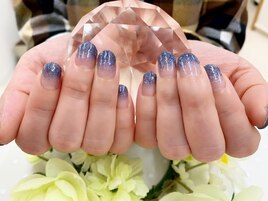 ブルーグレー★ラメグラ