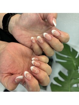 カオネイル 新宿店(KAONAIL)/定番白フレンチ♪
